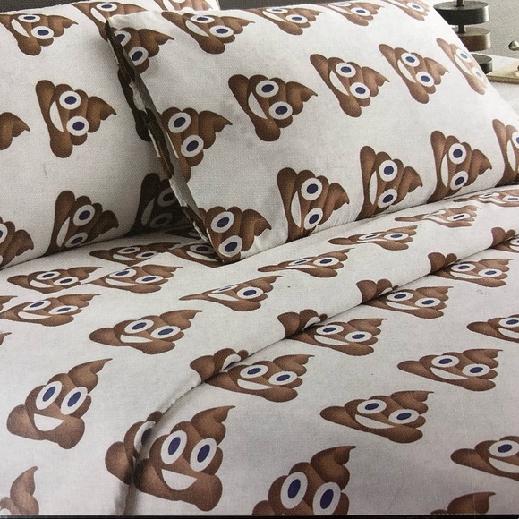 Hotel 5th Ave Bedding Poop Emoji 4 Pc Sheet Comforter Set Full Nwt Poshmark